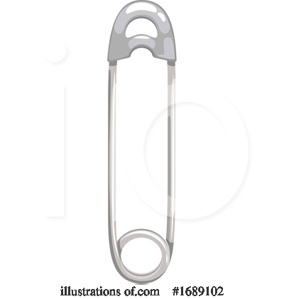 Safety Pin Clipart #1689102 by Vector Tradition SM