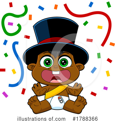 New Years Baby Clipart #1788366 by Hit Toon