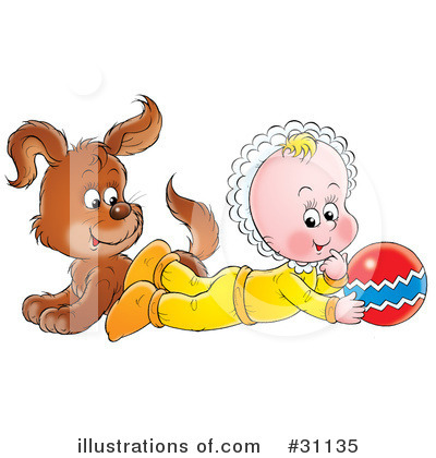 Royalty-Free (RF) Baby Clipart Illustration by Alex Bannykh - Stock Sample #31135