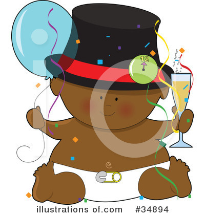 Royalty-Free (RF) Baby Clipart Illustration by Maria Bell - Stock Sample #34894