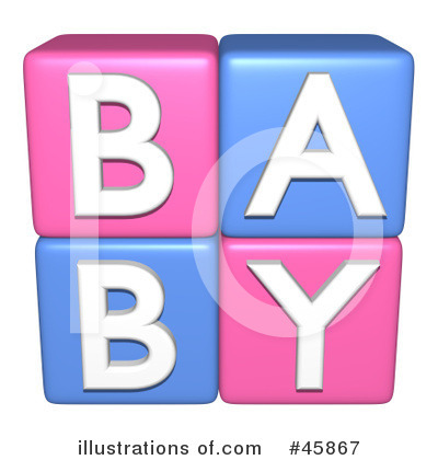 Royalty-Free (RF) Baby Clipart Illustration by ShazamImages - Stock Sample #45867