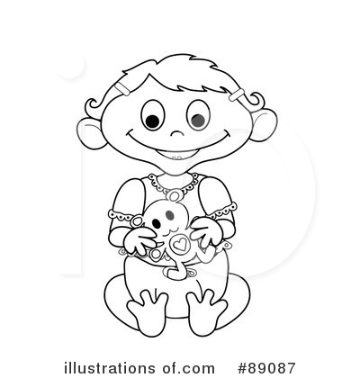 Royalty-Free (RF) Baby Clipart Illustration by Pams Clipart - Stock Sample #89087