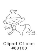 Baby Clipart #89100 by Pams Clipart