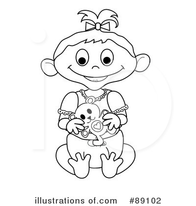 Royalty-Free (RF) Baby Clipart Illustration by Pams Clipart - Stock Sample #89102