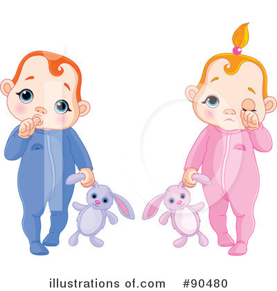 Royalty-Free (RF) Baby Clipart Illustration by Pushkin - Stock Sample #90480