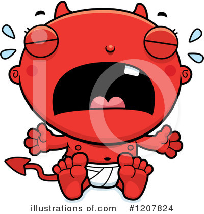 Royalty-Free (RF) Baby Devil Clipart Illustration by Cory Thoman - Stock Sample #1207824