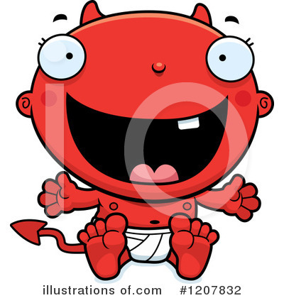 Royalty-Free (RF) Baby Devil Clipart Illustration by Cory Thoman - Stock Sample #1207832