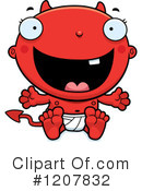 Baby Devil Clipart #1207832 by Cory Thoman