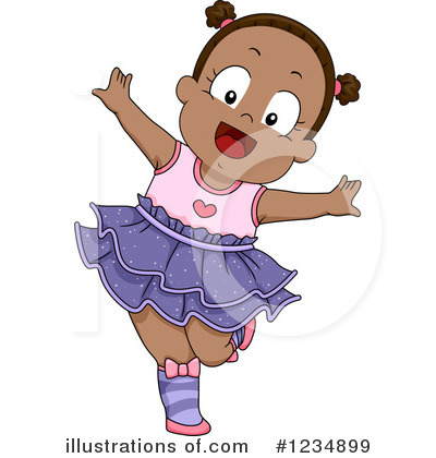 Royalty-Free (RF) Baby Girl Clipart Illustration by BNP Design Studio - Stock Sample #1234899