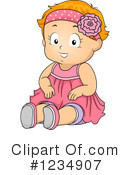 Baby Girl Clipart #1234907 by BNP Design Studio