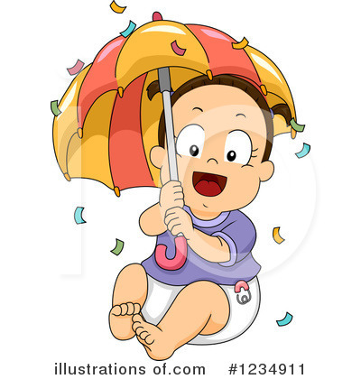 Baby Girl Clipart #1234911 by BNP Design Studio