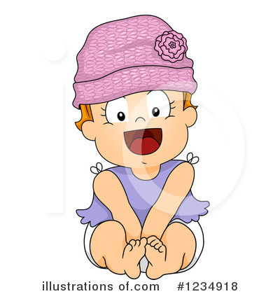 Baby Girl Clipart #1234918 by BNP Design Studio