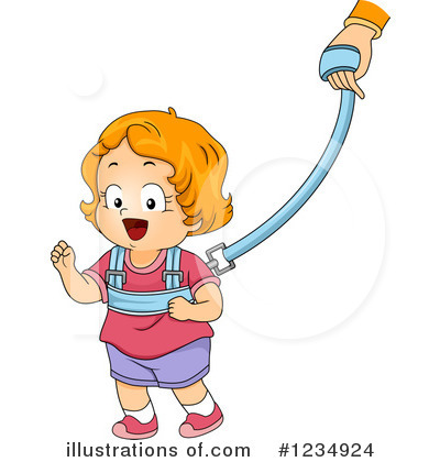 Royalty-Free (RF) Baby Girl Clipart Illustration by BNP Design Studio - Stock Sample #1234924