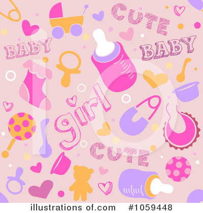 Royalty-Free (RF) Baby Shower Clipart Illustration by BNP Design Studio - Stock Sample #1059448