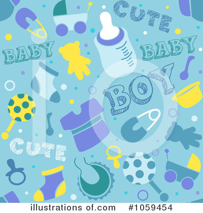 Royalty-Free (RF) Baby Shower Clipart Illustration by BNP Design Studio - Stock Sample #1059454