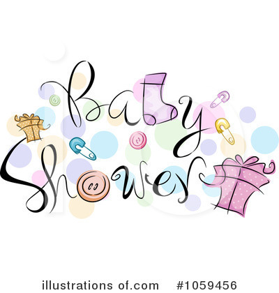 Royalty-Free (RF) Baby Shower Clipart Illustration by BNP Design Studio - Stock Sample #1059456