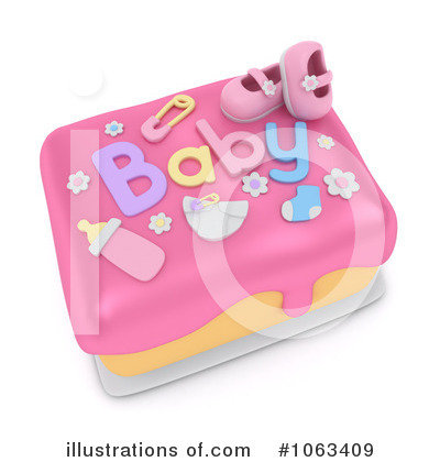 Royalty-Free (RF) Baby Shower Clipart Illustration by BNP Design Studio - Stock Sample #1063409