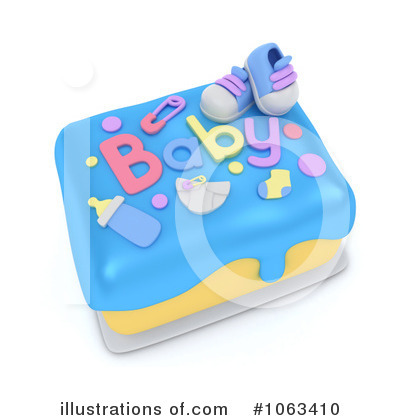 Royalty-Free (RF) Baby Shower Clipart Illustration by BNP Design Studio - Stock Sample #1063410
