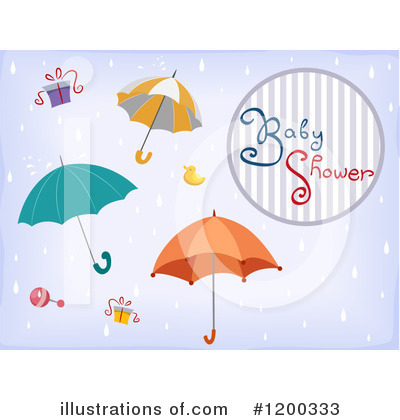 Royalty-Free (RF) Baby Shower Clipart Illustration by BNP Design Studio - Stock Sample #1200333