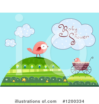 Royalty-Free (RF) Baby Shower Clipart Illustration by BNP Design Studio - Stock Sample #1200334