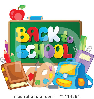 Royalty-Free (RF) Back To School Clipart Illustration by visekart - Stock Sample #1114884