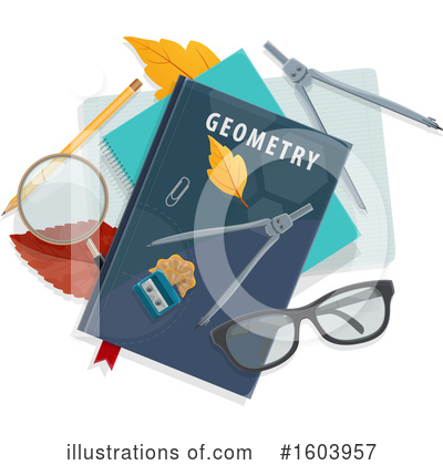 Geometry Book Clipart #1603957 by Vector Tradition SM