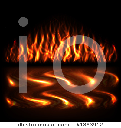 Flames Clipart #1363912 by vectorace