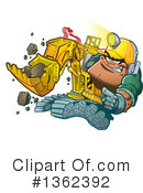 Backhoe Clipart #1362392 by Clip Art Mascots
