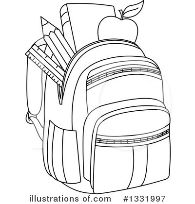 Royalty-Free (RF) Backpack Clipart Illustration by yayayoyo - Stock Sample #1331997
