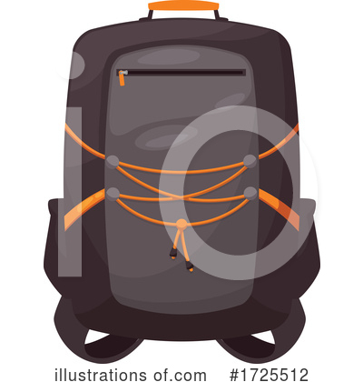 Backpack Clipart #1725512 by Vector Tradition SM