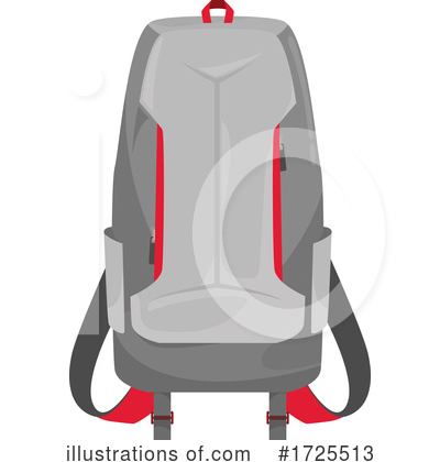 Backpack Clipart #1725513 by Vector Tradition SM