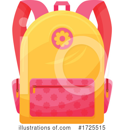 Backpack Clipart #1725515 by Vector Tradition SM