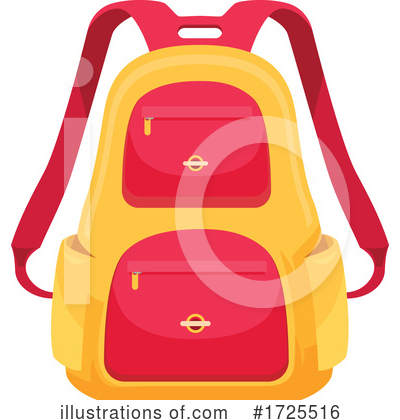 Backpack Clipart #1725516 by Vector Tradition SM