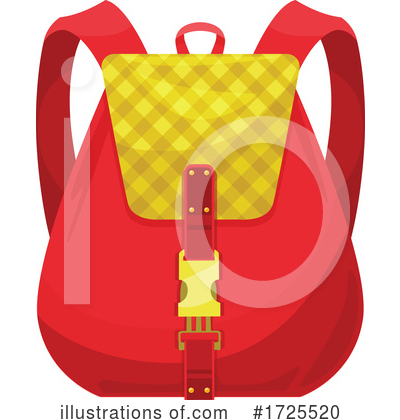 Backpack Clipart #1725520 by Vector Tradition SM