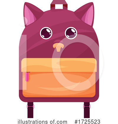 Backpack Clipart #1725523 by Vector Tradition SM