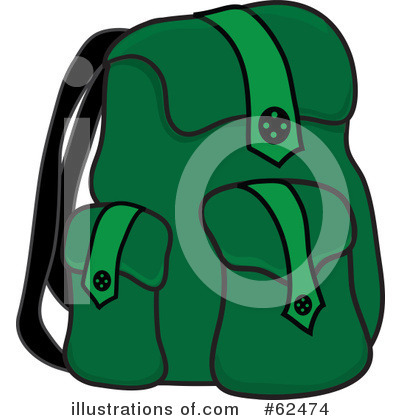 Backpack Clipart #62474 by Pams Clipart