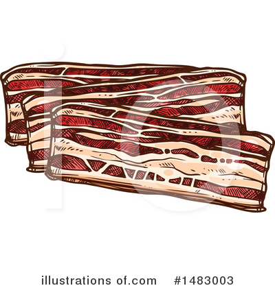 Bacon Clipart #1483003 by Vector Tradition SM