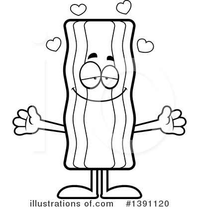Royalty-Free (RF) Bacon Mascot Clipart Illustration by Cory Thoman - Stock Sample #1391120