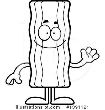 Royalty-Free (RF) Bacon Mascot Clipart Illustration by Cory Thoman - Stock Sample #1391121