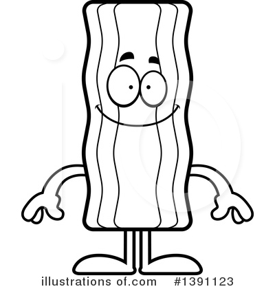 Royalty-Free (RF) Bacon Mascot Clipart Illustration by Cory Thoman - Stock Sample #1391123