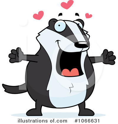 Royalty-Free (RF) Badger Clipart Illustration by Cory Thoman - Stock Sample #1066631