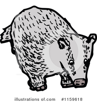 Badger Clipart #1159618 by lineartestpilot