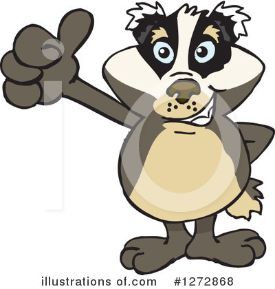 Royalty-Free (RF) Badger Clipart Illustration by Dennis Holmes Designs - Stock Sample #1272868