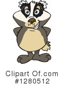 Badger Clipart #1280512 by Dennis Holmes Designs