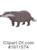Badger Clipart #1611574 by Vector Tradition SM
