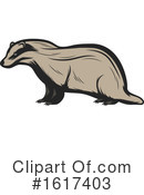 Badger Clipart #1617403 by Vector Tradition SM