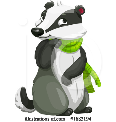 Royalty-Free (RF) Badger Clipart Illustration by Vector Tradition SM - Stock Sample #1683194