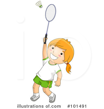 Royalty-Free (RF) Badminton Clipart Illustration by BNP Design Studio - Stock Sample #101491