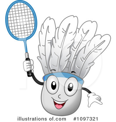 Royalty-Free (RF) Badminton Clipart Illustration by BNP Design Studio - Stock Sample #1097321