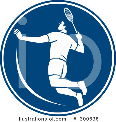 Royalty-Free (RF) Badminton Clipart Illustration by patrimonio - Stock Sample #1300636